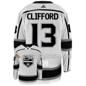 Los Angeles Kings KYLE CLIFFORD 13 Adidas Wit Authentic Shirt - Mannen